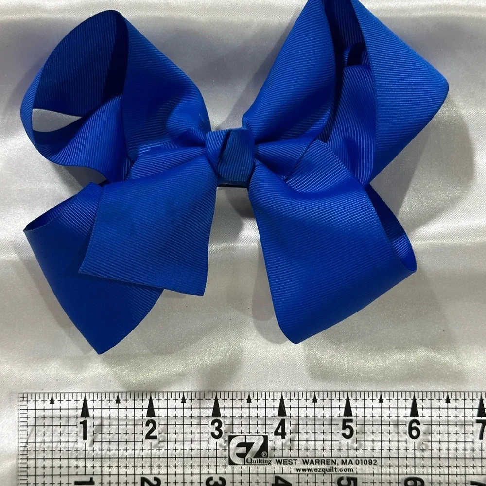 Royal Blue Grosgrain Hair Bow
